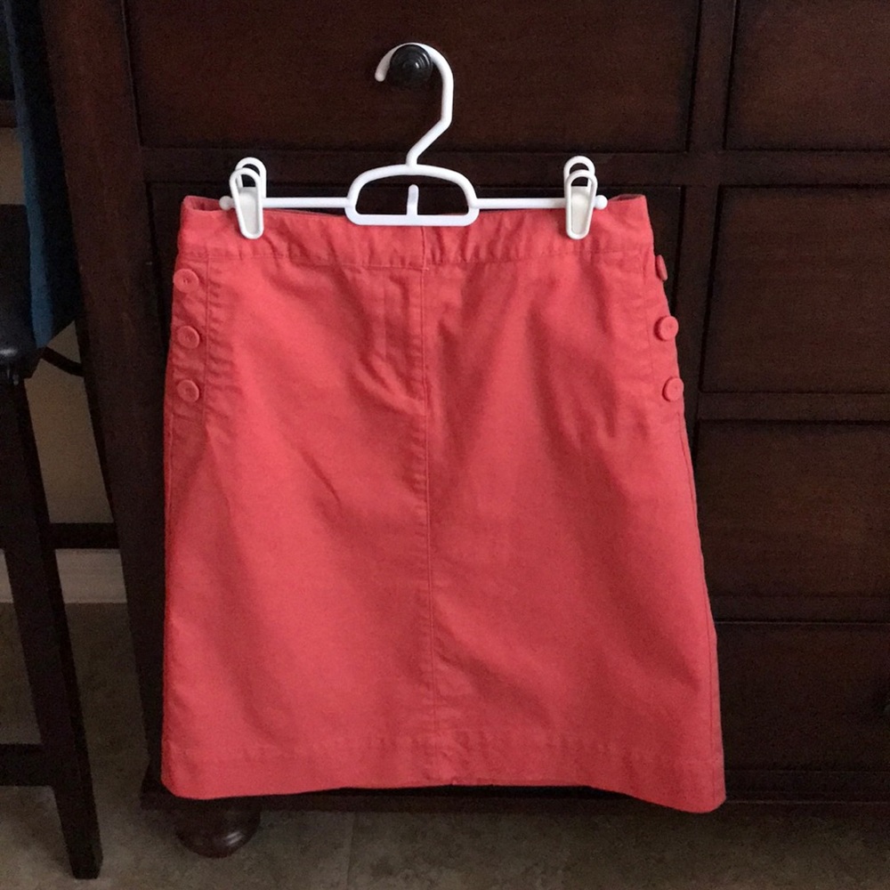 Stylish size 4 Talbots coral A-line classic skirt
